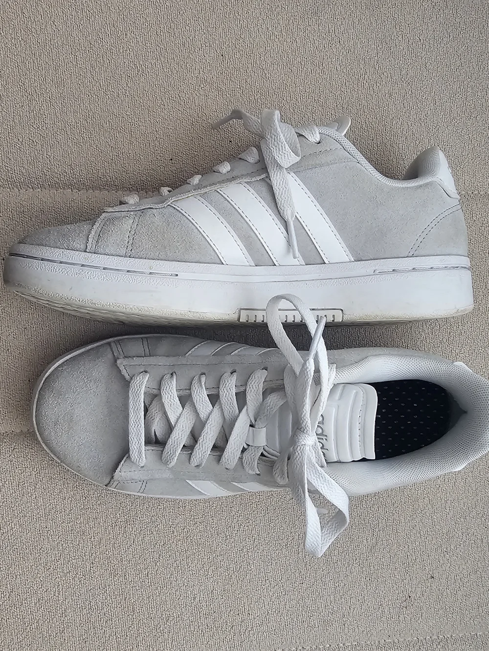 Adidas Men's (Women's 7.5) Grand Court Alpha Light Grey ~ Size 6